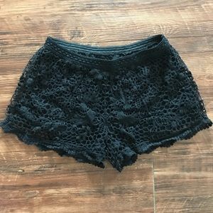 Black Lace Shorts Size Medium